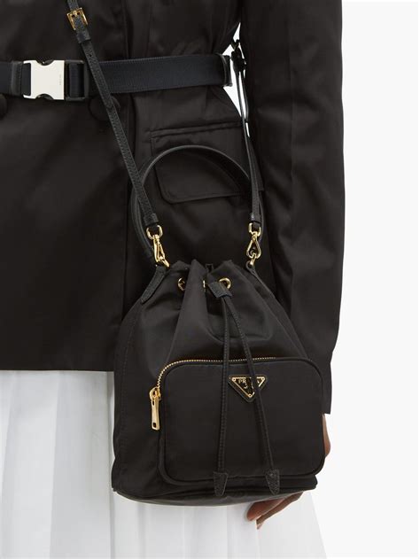 prada leather nylon bag